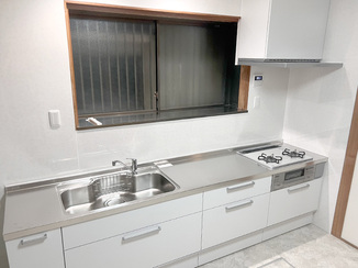 キッチンリフォーム 家事効率を高めたキッチン＆毎日使いやすい洗面化粧台